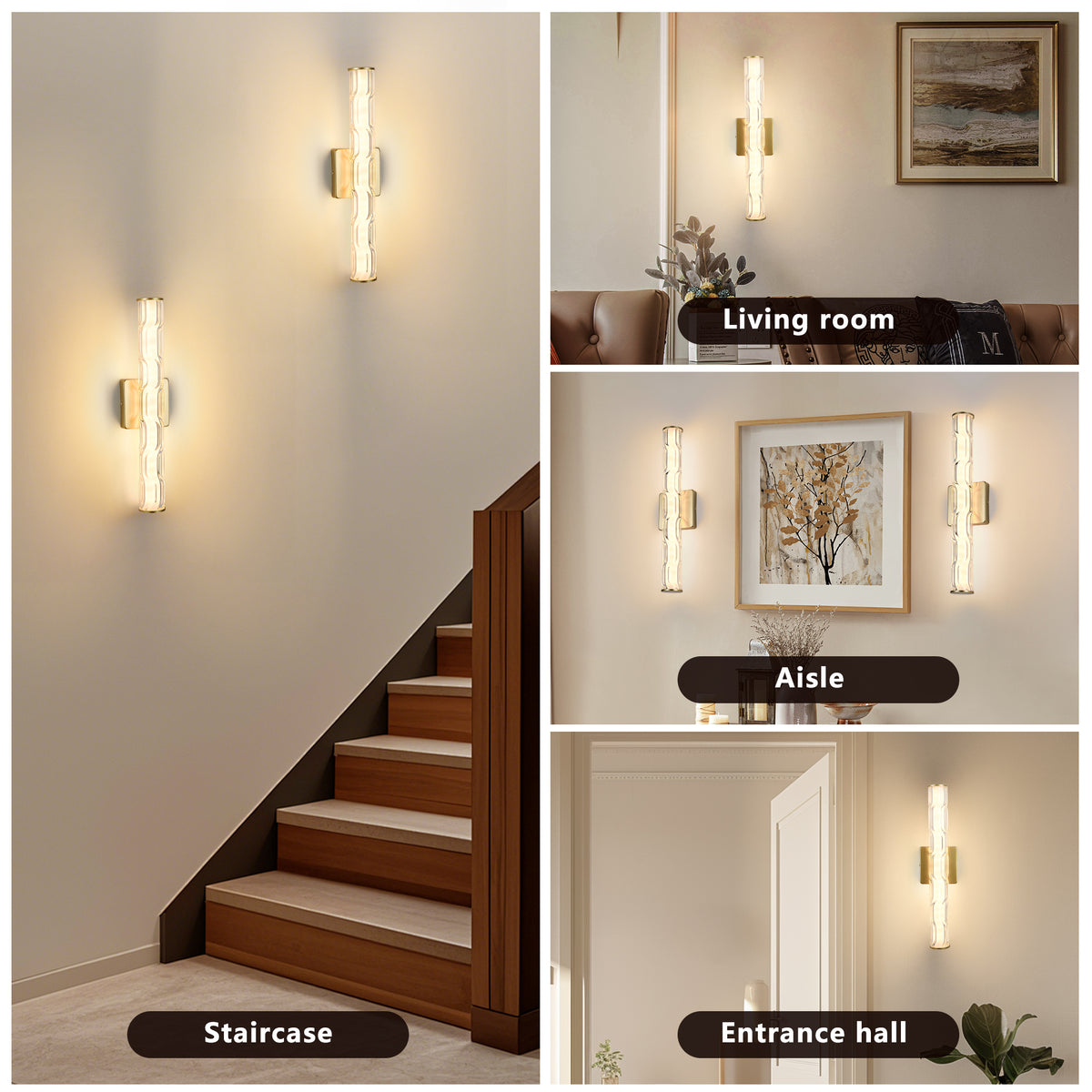 Aura Crystal Wall Sconces