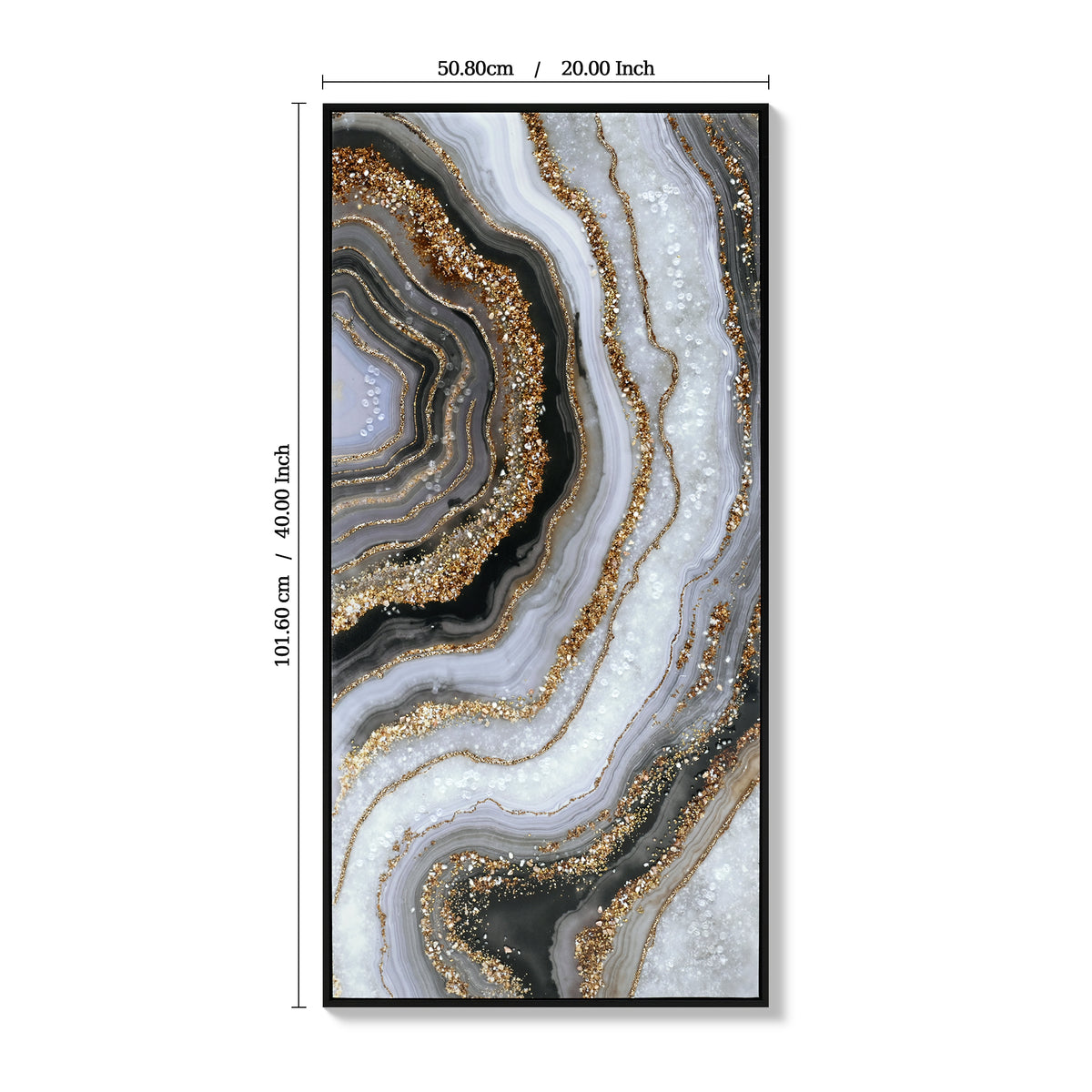 Noir Luxe Abstract Wall Art