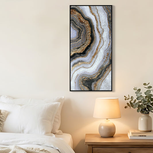 Noir Luxe Abstract Wall Art